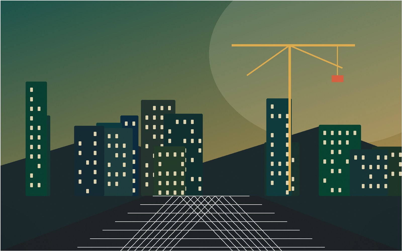 Sustainable city development illustration